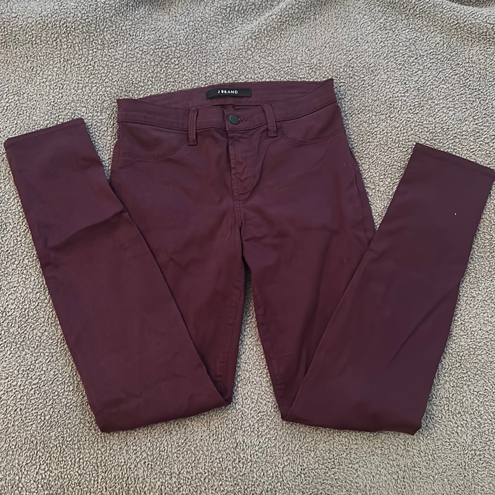J Brand Women’s Maroon Skinny jeans
